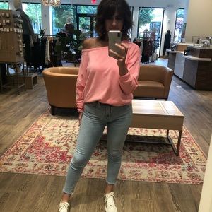 AGoldE Sophie cropped skinny size 27 light wash raw hem